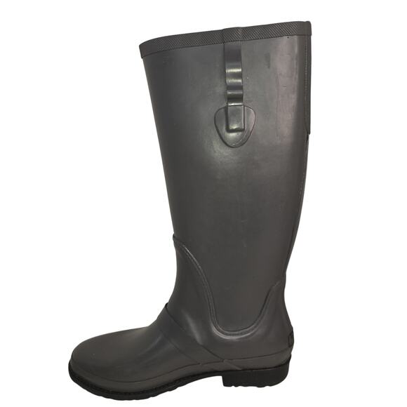 LL Bean Wellie Boots Womens Size 10 Rubber Waterproof Rain Shoes Buckle Strap - Picture 5 of 11